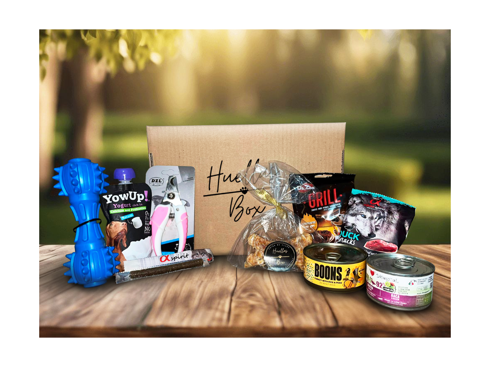 Huellas box- Caja personalizada para perros y gatos.