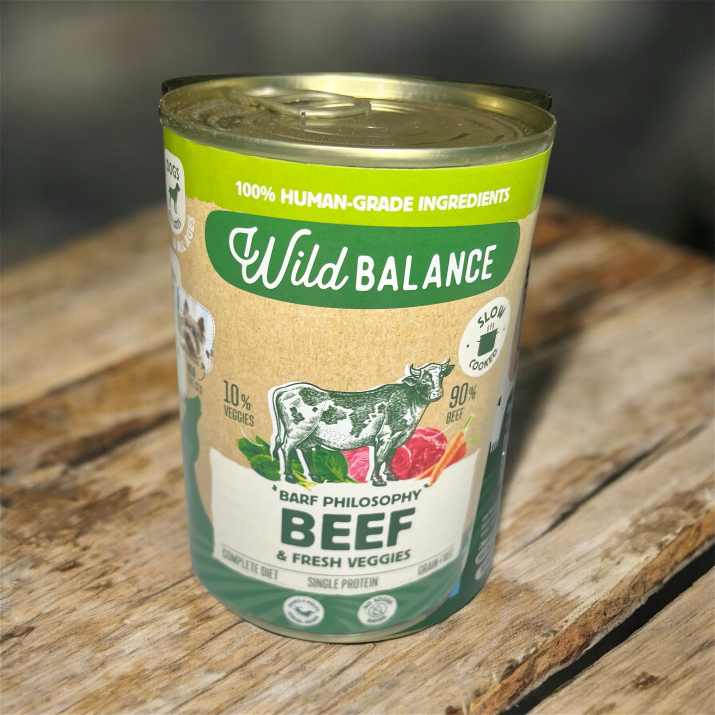 Wild Balance- Lata cocinada de Ternera para perros 400g - Filosofía BARF