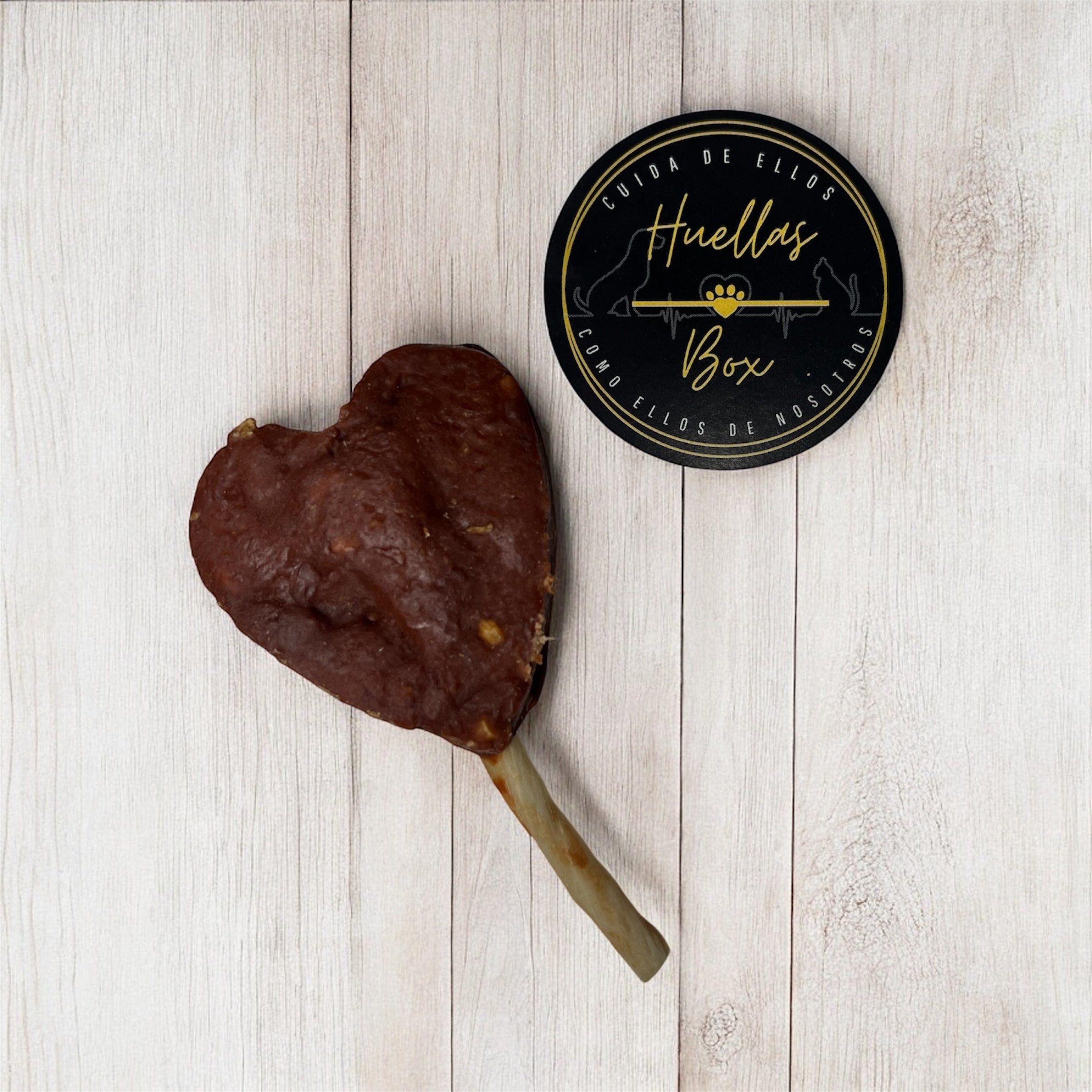 Piruleta de pato y coco.