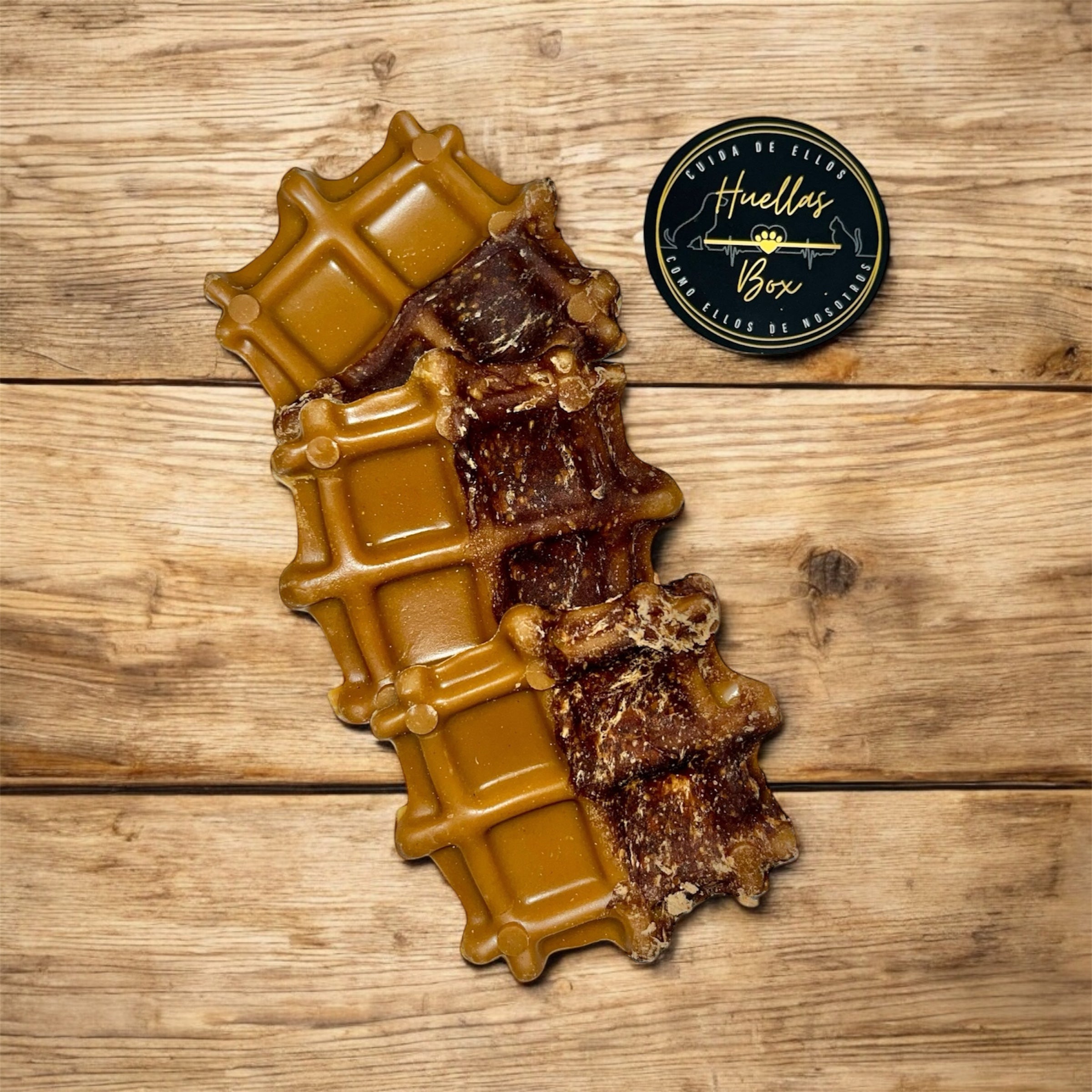 Gofre de pollo y boniato.