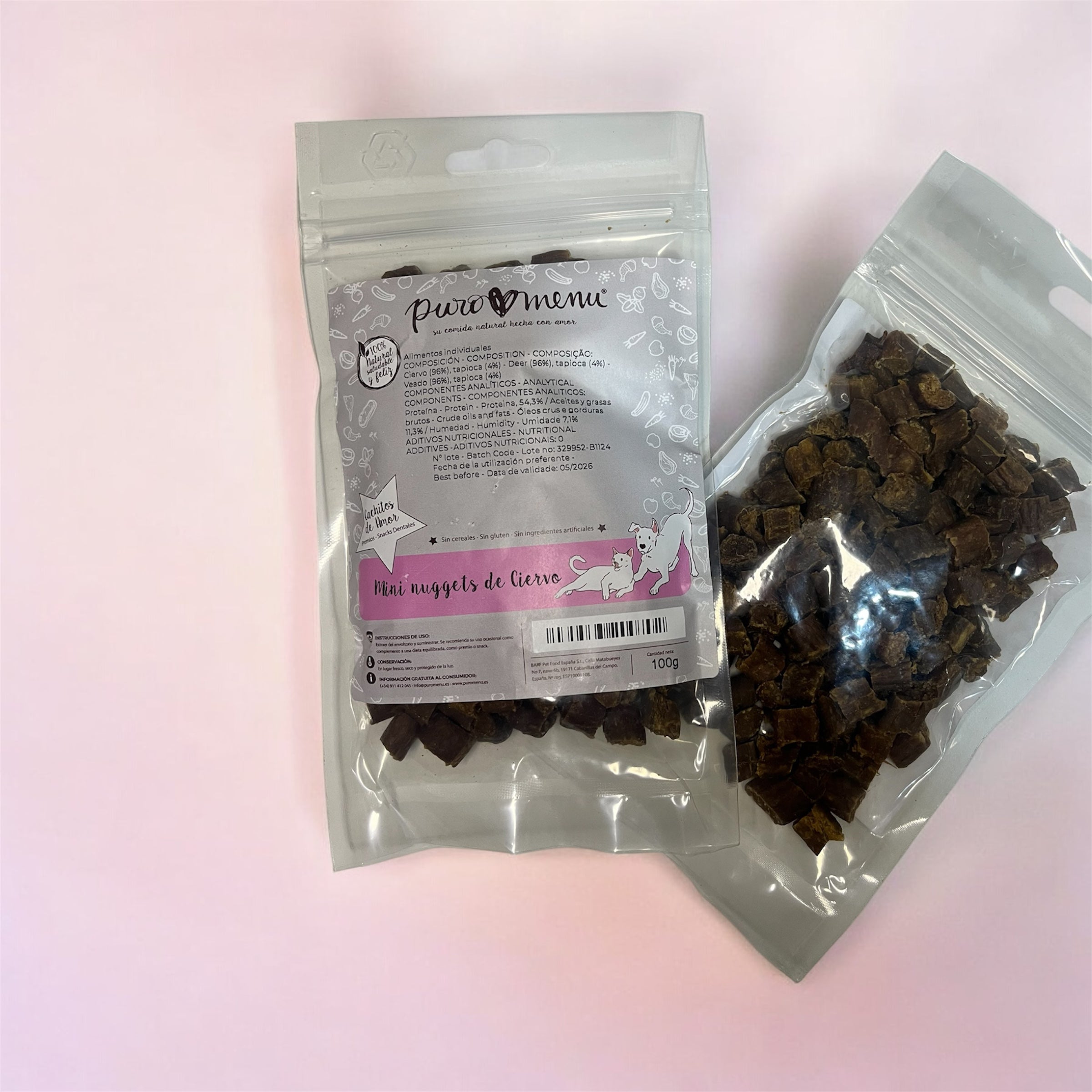 Mini nuggets de ciervo.