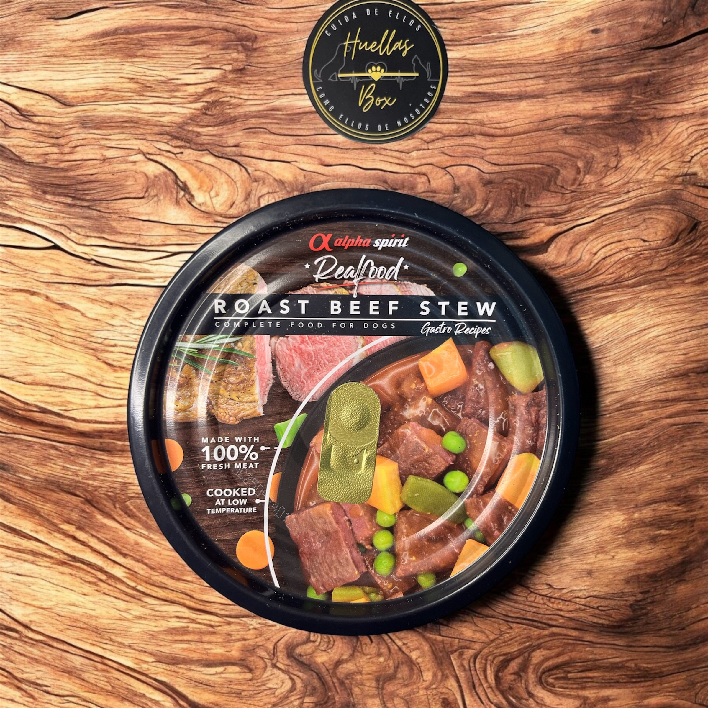 Alpha spirit- Guiso de ternera y guisantes